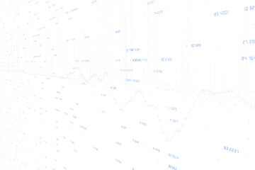 Fototapete - Abstract representation of numerical data and statistics in soft tones. Minimalist design with a white background. Concept of data analysis