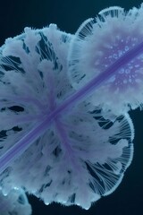 Wall Mural - Frosty snowflake pattern on a winter windowpane, a delicate design of nature's art