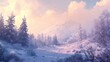 © kossafi - Winter landscape serenity snowy mountains nature scene peaceful environment scenic view tranquility and beauty