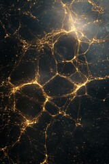 Wall Mural - Stunning Cosmic Web of Galaxies Illuminated in the Vast Universe with Glowing Interstellar Connections