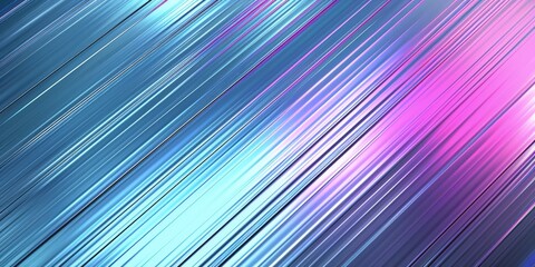 Canvas Print - Vibrant blue to pink gradient diagonal light streaked background, great for modern designs