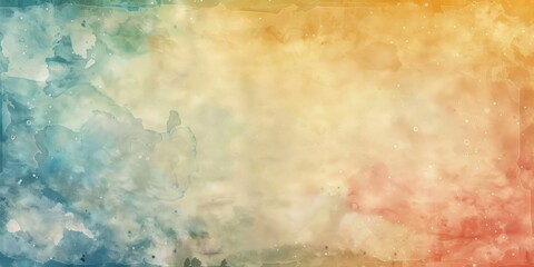 Wall Mural - Beautiful Abstract Watercolor Gradient Background with vibrant and trendy design elements