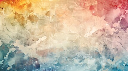 Wall Mural - beautiful abstract watercolor gradient background with vibrant and trendy design elements