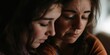 © gunzexx png and bg - This touching image captures a close moment of two women, highlighting the bond of love, support, and understanding shared in their gentle embrace.
