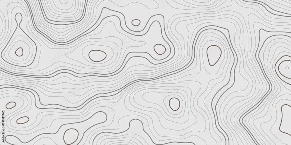 The black grey on white contours vector topography stylized height of ...