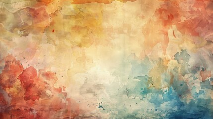 Wall Mural - beautiful abstract watercolor gradient background with vibrant and trendy design elements