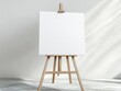 © supansa - Creating art blank canvas an easel in a bright studio for creative inspiration