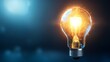 © Koh's Smart - A glowing light bulb with a visible circuit board inside, creating a mesmerizing and futuristic look against the dark blue background in this mockup