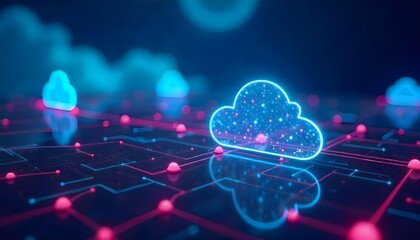 Digital Cloud Network with Data Connections