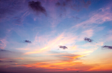 Wall Mural - beautiful dramatic scenic after sunset sky background after sunset