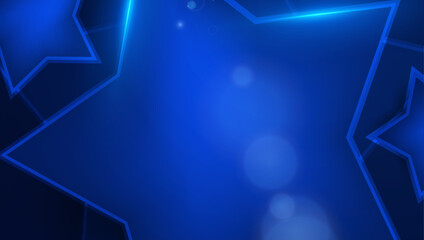 Wall Mural - blue vector abstract geometric shapes background. for background, banner, pamphlet, certificate and 
