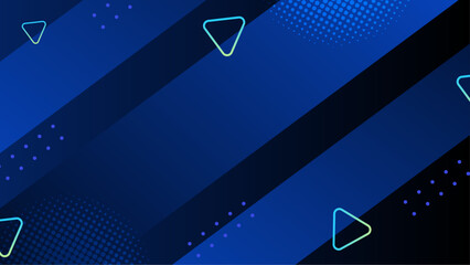 Wall Mural - blue vector illustration minimal geometric shape abstract background. for background, banner, pamphl