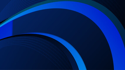 Wall Mural - blue abstract background with shapes elements. for background, banner, pamphlet, certificate and pre