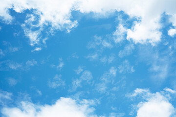 Wall Mural - blue sky with clouds in summer.
