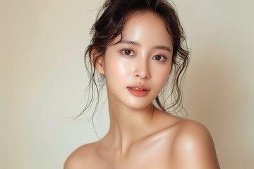 beautiful asian woman with beauty skin