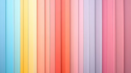 Wall Mural - pastel colored vertical stripes background