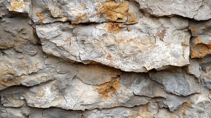 A weathered stone wall exuding rugged natural beauty and earthy textures, reflecting the timeless strength and endurance inherent in nature's artistry.