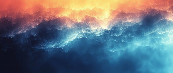 Fototapete - Background design for abstract web banner header backdrop with bluish purple grainy blurred gradient background and retro noisy overlay texture