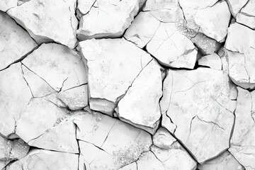 Leinwandbilder - Transparent monochrome background with black and white grunge texture pattern with chips, cracks, scuffs and dust