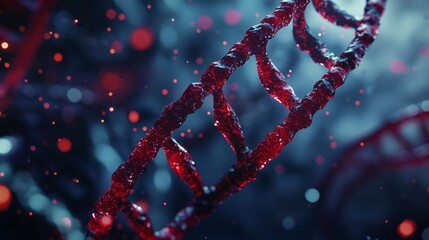 Poster - In biotechnology research, detailed illustrations of DNA molecule structures and human cell structures. There is also ample space for copying and commenting on scientific findings.