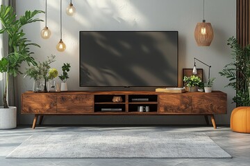 Aufkleber - 4K flat screen television with LCD or OLED, plasma simulation, white blank HD monitor with clipping path