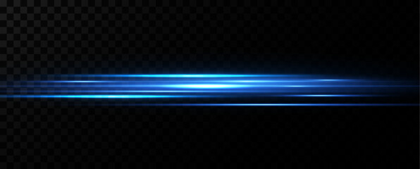 Poster - Vector illustration of a blue color. Light effect. Abstract laser beams of light. Chaotic neon rays of light .