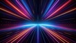 © Roman - A close up of a colorful light streaks on a black background