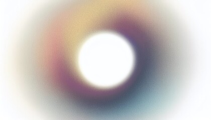 Wall Mural - abstract grainy gradient blurred glowing ring on white background, blue and purple, noise texture ef