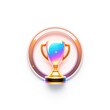 © Neuroillustrator3033 - 3D Championship Icon - Whimsical Cartoon Overlay for Vivid Digital Designs, High Resolution Copy Space