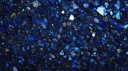 dark blue glitter background featuring an array of sparkling textures and shimmering particles in an