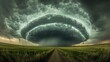 © SprintZz - Dramatic thunderstorm formation over open fields nature photography rural landscape atmospheric disturbance perspective