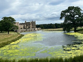 view of the castle on lake