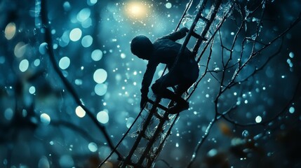 Canvas Print - The Broken Ladder, Depression