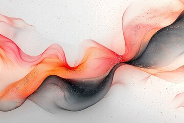 Poster - Abstract Swirling Colors with Glitter