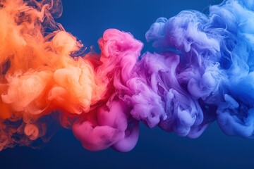 Aufkleber - Abstract Swirling Colors in Water