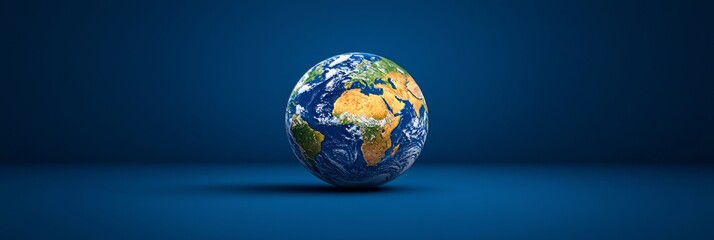 Wall Mural - the earth, as seen from space, is adorned with the shimmering lights of cities.