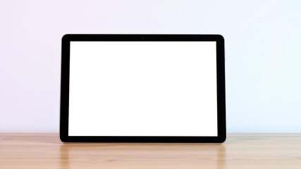 Tablet mockup featuring a blank screen ideal for showcasing app and responsive web design, mockup, device
