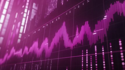 Aufkleber - Data Analysis Visualization with Colorful Graphs and Charts Showing Fluctuations in Financial Markets and Trends for Stock Trading and Analysis