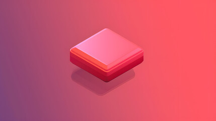 Wall Mural - Back icon interface isometric Cartoon 3D