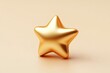 © zong - Gold Star Rating Review Premium Quality Icon Success Symbol Customer Feedback Satisfaction Experience Award