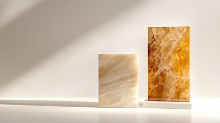 Canvas Print - natural stone display showcasing elegant textures and colors