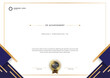 © Indah - Gradient golden luxury certificate template