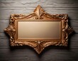 © wraps + snaps - blank bronze copper plaque award medal frame design asset with room for copy or text