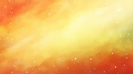 Wall Mural - a vibrant watercolor background transitioning from soft yellow to deep orange, resembling a sunset. 