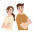 © Heyauli  - Illustration of a couple arguing