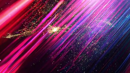 Wall Mural - abstract diagonal lines of red, pink, and purple with glitter