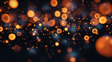 Wall Mural - abstract background featuring glowing orbs in a dark atmosphere.