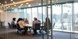 © Htet Wai Phyo - Blurred View of Conference Room Behind Glass
