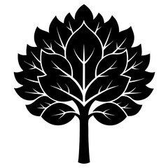 Wall Mural - silhouette of tree