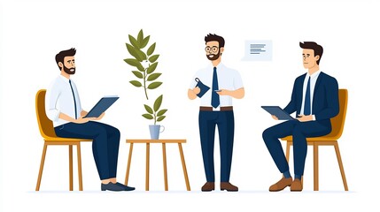 Poster - Minimalist of clean linear icons representing concepts for growth focused workshops seminars and training programs on topics like leadership development partnership building